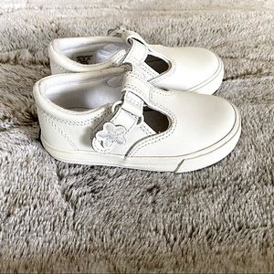 Daphne T-strap Leather Keds, Size 5.5